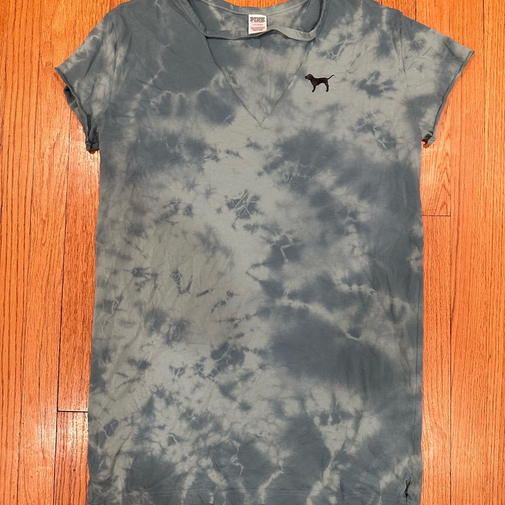 PINK Victoria's Secret Blue Tie-Dye Dress